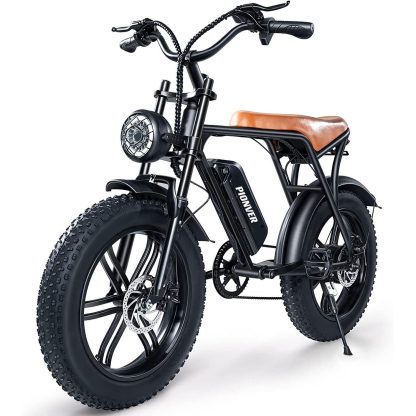 Elektrofahrrad, 500W Motor Elektrofahrrad für Erwachsene 48V 15Ah abnehmbare Batterie Ebike, 20″ x 4.0 Fat Tire Elektrofahrräder, 30MPH 30-80Miles Elektrofahrrad, Shimano 7-Gang Elektrofahrrad