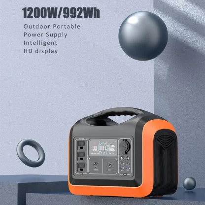 1200W Portable Power Station, Solar Generator 992Wh / 310000mAh Batterie Backup Notstrom 110V Outdoor Energy Power Supply