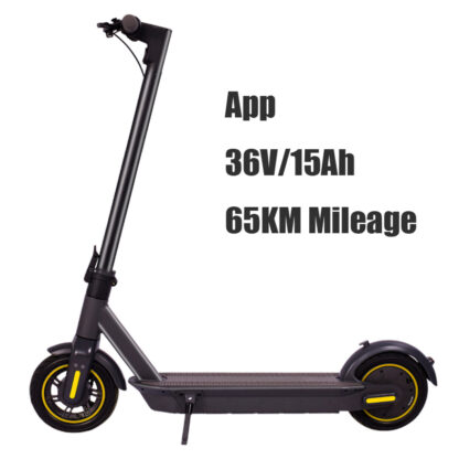 36V/15Ah Batterie 10 Zoll Elektrische App Scooter Faltbarer Rahmen 350W Bürstenloser Motor 65KM Kilometerleistung Escooter