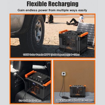 1100Wh 1000W 110V Reiner Sinuswellen-Solargenerator Batterieladegerät 300000mAh Tragbare Solarstromanlage Power Bank Batterie - Image 3