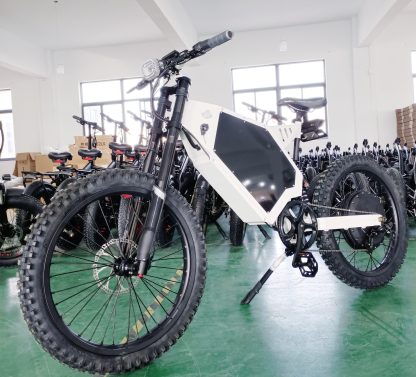 Elektro-Dirtbike für Erwachsene – Mountainbike mit 2100-Wh-Akku (60 Ah), max. 40 mph und 80 Meilen Reichweite, bürstenloser Motor mit 5000 W Spitzenleistung, 21-Zoll-Motorradreifen und Vollfederung vorne - Image 8