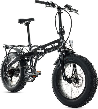 Elektrofahrrad, 500W Motor 20“ Fat Tire Elektro-Klappfahrrad für Erwachsene, Shimano 7-Gang Snow Beach EBike mit 13Ah abnehmbarer Lithium Batterie, Elektro-Klappfahrrad Mountainbike UL zertifiziert