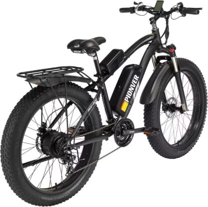 26 Zoll 500W Elektrofahrrad mit 48V 15Ah Batterie, Fat Tire Snow EBike Shimano 7 Speed Dual Disc Brake, Elektro Mountainbike für Erwachsene Vollfederung mit LCD Display & Frontlicht - Image 3