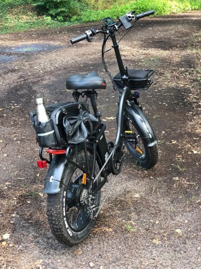 Faltbares E-Bike, E Bike Elektrofahrrad mit 48 V/24 Ah Akku, bis zu 140 Km, Hinterradmotor 48 V, 65 N.m, hydraulische Scheibenbremse, E-Faltrad mit Rückspiegel & Korb, elektrisch - Image 4