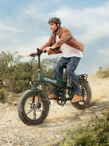 E Bike Herren Klappbares Elektrofahrrad mit 20 x 4.0 Zoll Fat Tire, 16 Ah herausnehmbarem Akku Große Reichweite bis zu 150 km/110 KM, Vollfederung, 8 Gänge, Motor Pro/Engine Pro 2.0 - Image 9