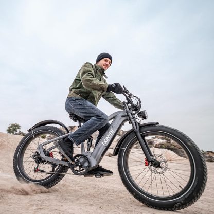 Elektrofahrrad, 26 Zoll Off-Road E-Bike für Erwachsene mit abnehmbarem 48V 25Ah Lithium-Ionen-Akku, 7 Geschwindigkeiten mit Doppelstoßdämpfern und doppelter hydraulischer Scheibenbremse (Schwarz) - Image 9