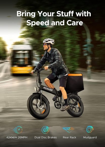 E-Bike Elektrische Fiets Opvouwbare | 20''×4.0“ Fat banden | 48V 13Ah Lithiumbatterij | Reichweite 120KM | 7 Speed | 25KM/H - Image 8