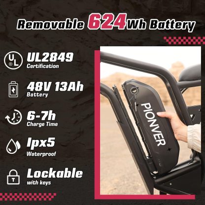 Elektrofahrrad für Erwachsene, Vollfederung, 48V13Ah abnehmbare Batterie, bis zu 28MPH & 46,6 Meilen (PAS), 750W E-Bike mit All-Terrain 4.0“ Fat Tires, Tempomat, UL zertifiziert, Moped E-Bike - Image 3