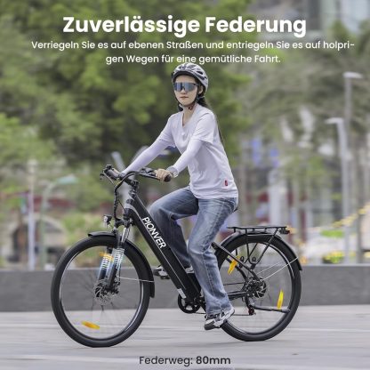 27.5 Zoll E-Bike, Trekking-Elektrofahrrad mit 36 V 15.6 Ah großem Akku 250 W Heckmotor Trekking/City Pedelec für Männer und Frauen Große Reichweite bis zu 100 km - Image 5