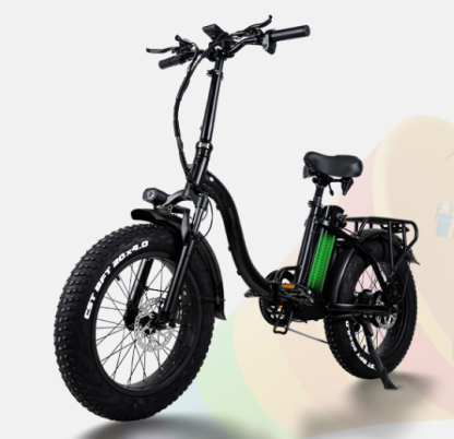 Faltbares E-Bike, E Bike Elektrofahrrad mit 48 V/24 Ah Akku, bis zu 140 Km, Hinterradmotor 48 V, 65 N.m, hydraulische Scheibenbremse, E-Faltrad mit Rückspiegel & Korb, elektrisch - Image 9