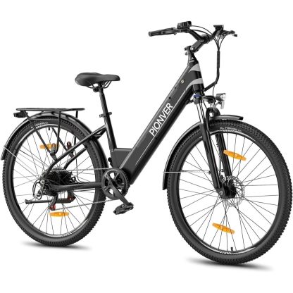 27.5 Zoll E-Bike, Trekking-Elektrofahrrad mit 36 V 15.6 Ah großem Akku 250 W Heckmotor Trekking/City Pedelec für Männer und Frauen Große Reichweite bis zu 100 km