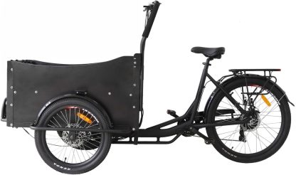 Elektro-Lastenfahrrad – Elektro-Lastenfahrrad 25 km/h, 36-V-Lithium-Akku, 250-W-Motor, ideal für den Transport von Kindern und Familienausflüge, hohe Sicherheit und Komfort - Image 3