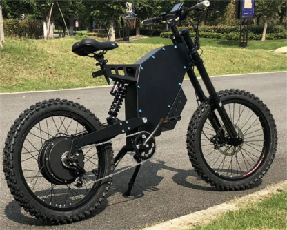Elektro-Dirtbike für Erwachsene – Mountainbike mit 2100-Wh-Akku (60 Ah), max. 40 mph und 80 Meilen Reichweite, bürstenloser Motor mit 5000 W Spitzenleistung, 21-Zoll-Motorradreifen und Vollfederung vorne - Image 3