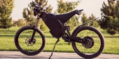 Elektro-Dirtbike für Erwachsene – Mountainbike mit 2100-Wh-Akku (60 Ah), max. 40 mph und 80 Meilen Reichweite, bürstenloser Motor mit 5000 W Spitzenleistung, 21-Zoll-Motorradreifen und Vollfederung vorne - Image 5