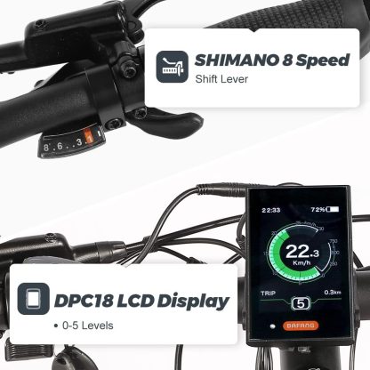 27.5-Zoll-E-Bike, 250-W-Mittelmotor, 48-V-624-Wh-Lithium-Ionen-Akku, vollgefedertes E-Mountainbike, Unisex für Männer und Frauen, Pedelec MTB 8-Gang - Image 5