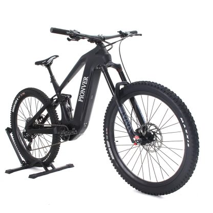 27.5“ x 2.6“ Zoll Elektrofahrrad für Erwachsene, 500 W Mittelmotor, 48 V 17.5 Ah Lithium-Ionen-Akku, vollgefedertes E-Mountainbike